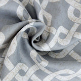 84” Silver Interlock Pattern Window Curtain Panel - Homeroots - Flyclothing LLC