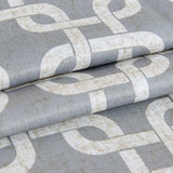 84” Silver Interlock Pattern Window Curtain Panel - Homeroots - Flyclothing LLC