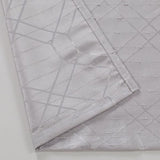 84" Silver Linework Textured Window Curtain Panel - Homeroots - Flyclothing LLC