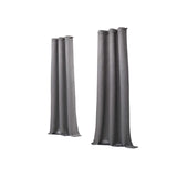 Set of Two 84" Silver Metallic Textured Window Panels - Homeroots - Flyclothing LLC