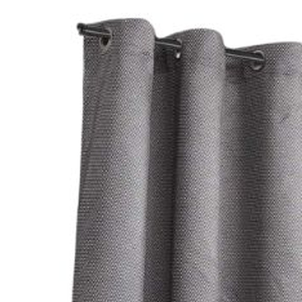 Set of Two 84" Silver Metallic Textured Window Panels - Homeroots - Flyclothing LLC