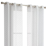Set of Two 84" Silver Sprinkled Embellishment Window Curtain Panels - Homeroots - Flyclothing LLC