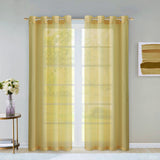 Set of Two 84" Gold Solid Modern Window Panels - Homeroots - Flyclothing LLC