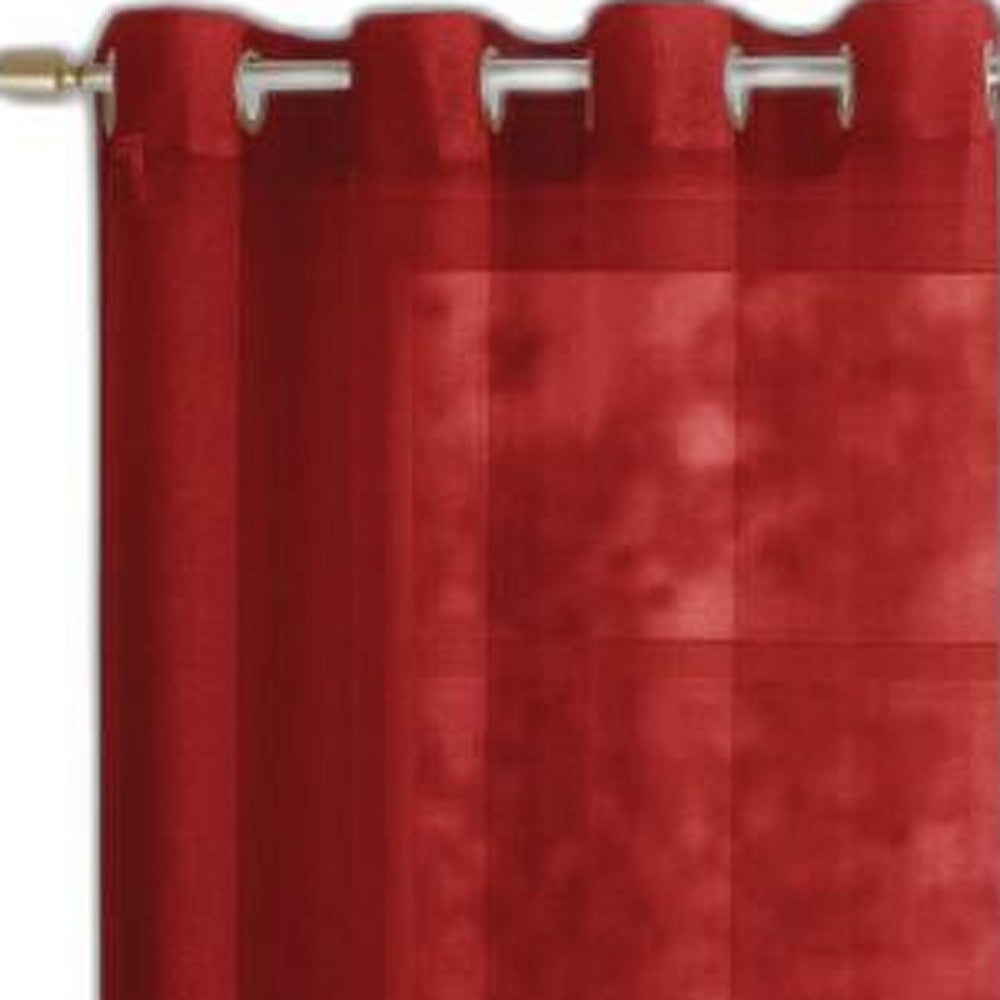 Set of Two 84" Red Solid Modern Window Panels - Homeroots - Flyclothing LLC