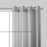 Set of Two 84" Silver Solid Modern Window Panels - Homeroots - Flyclothing LLC