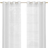 Set of Two 84" White Solid Modern Window Panels - Homeroots - Flyclothing LLC