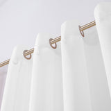 Set of Two 84" White Solid Modern Window Panels - Homeroots - Flyclothing LLC