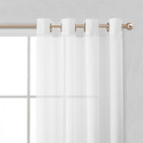Set of Two 84" White Solid Modern Window Panels - Homeroots - Flyclothing LLC