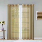 Set of Two 84" Tan Solid Modern Window Panels - Homeroots - Flyclothing LLC