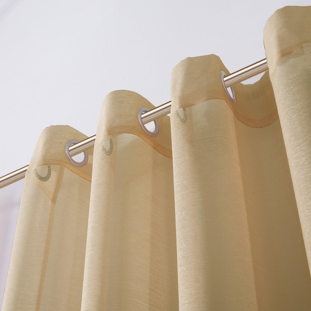 Set of Two 84" Tan Solid Modern Window Panels - Homeroots - Flyclothing LLC