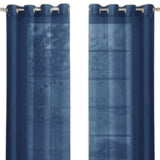 Set of Two 84" Blue Solid Modern Window Panels - Homeroots - Flyclothing LLC