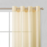 Set of Two 84" Beige Solid Modern Window Panels - Homeroots - Flyclothing LLC