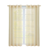 Set of Two 84" Beige Solid Modern Window Panels - Homeroots - Flyclothing LLC