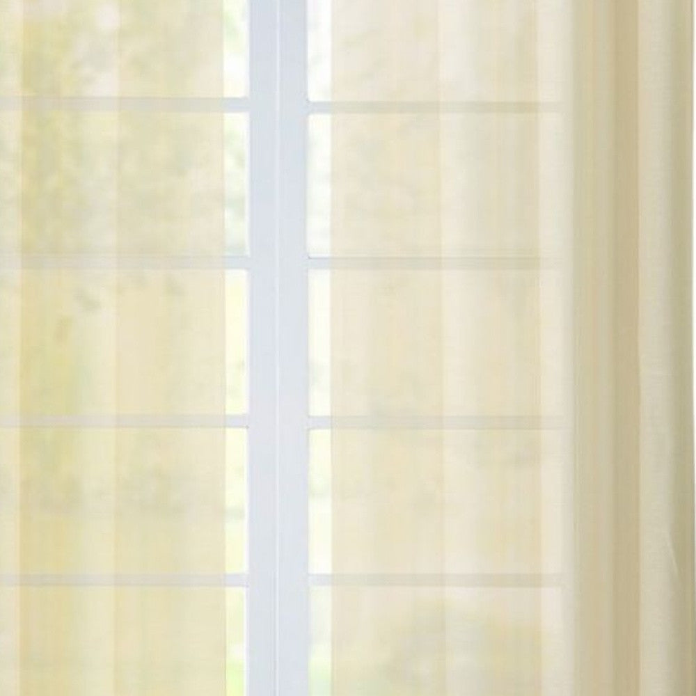 Set of Two 84" Beige Solid Modern Window Panels - Homeroots - Flyclothing LLC