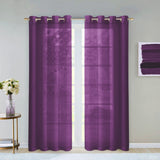 Set of Two 84" Purple Solid Modern Window Panels - Homeroots - Flyclothing LLC