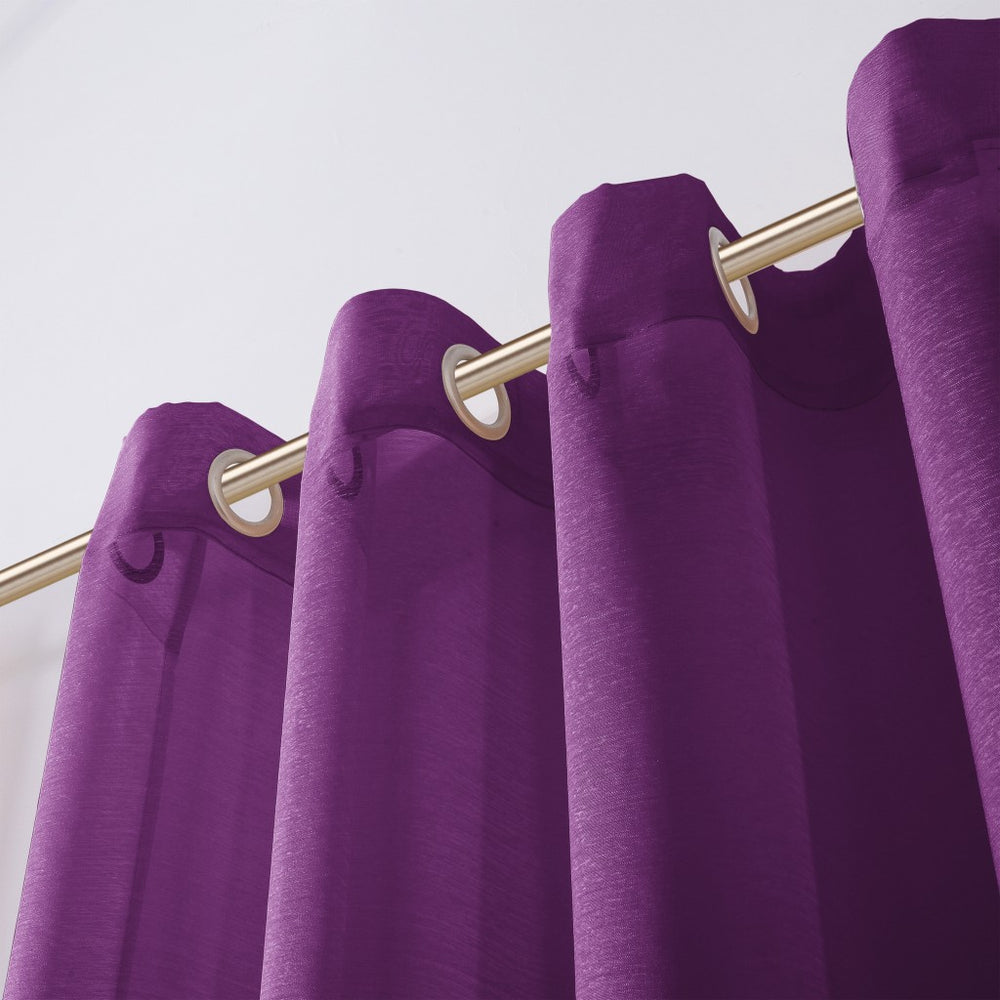 Set of Two 84" Purple Solid Modern Window Panels - Homeroots - Flyclothing LLC