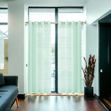 Set of Two 84" Aqua Solid Modern Window Panels - Homeroots - Flyclothing LLC