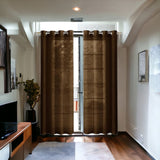 Set of Two 84" Chocolate Solid Modern Window Panels - Homeroots - Flyclothing LLC