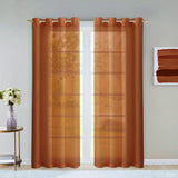 Set of Two 84" Rust Solid Modern Window Panels - Homeroots - Flyclothing LLC