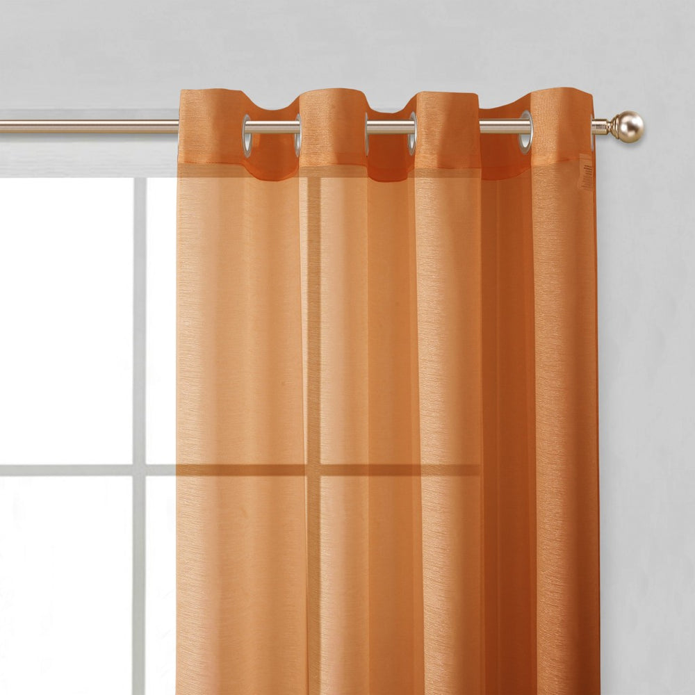 Set of Two 84" Rust Solid Modern Window Panels - Homeroots - Flyclothing LLC