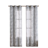 Set of Two 84" Silver Boho Embroidered Window Panels - Homeroots - Flyclothing LLC