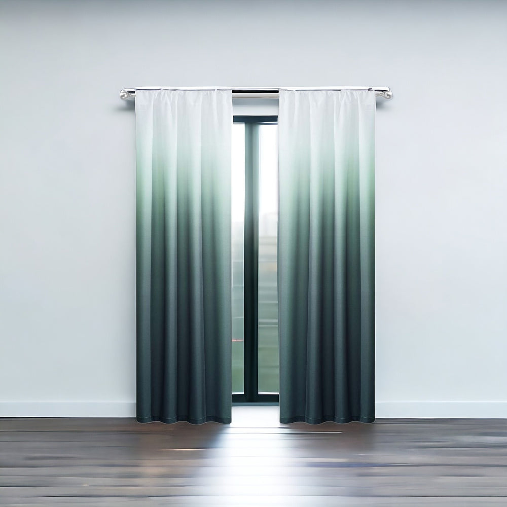 Set of Two 84" Blue Ombre Shades Window Panels - Homeroots - Flyclothing LLC
