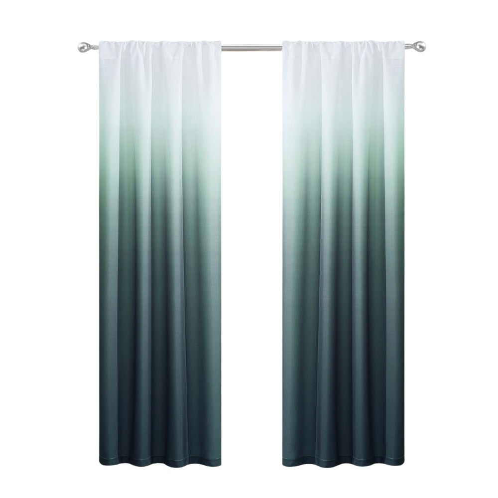 Set of Two 84" Blue Ombre Shades Window Panels - Homeroots - Flyclothing LLC