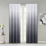 Set of Two 84" Black Ombre Shades Window Panels - Homeroots - Flyclothing LLC