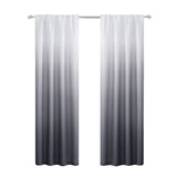 Set of Two 84" Black Ombre Shades Window Panels - Homeroots - Flyclothing LLC