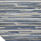 8’ Round Blue Abstract Striped Indoor Outdoor Area Rug - Homeroots - Flyclothing LLC