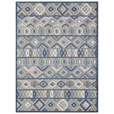 2' X 4' Blue And Gray Abstract Stain Resistant Indoor Outdoor Area Rug - Homeroots - Flyclothing LLC