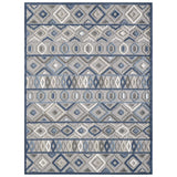 5' X 7' Blue And Gray Abstract Stain Resistant Indoor Outdoor Area Rug - Homeroots - Flyclothing LLC