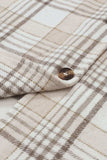 Plaid Removable Hood Button Up Shacket - Trendsi - Flyclothing LLC