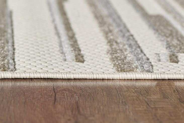 2' X 4' Gray Abstract Stain Resistant Indoor Outdoor Area Rug - Homeroots - Flyclothing LLC