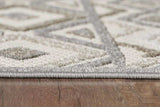 2' X 4' Gray And Ivory Southwestern Stain Resistant Indoor Outdoor Area Rug - Homeroots - Flyclothing LLC