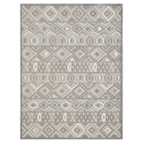 2' X 4' Gray And Ivory Southwestern Stain Resistant Indoor Outdoor Area Rug - Homeroots - Flyclothing LLC