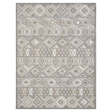 5' X 7' Gray And Ivory Southwestern Stain Resistant Indoor Outdoor Area Rug - Homeroots - Flyclothing LLC