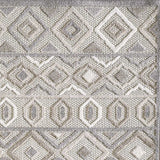 5' X 7' Gray And Ivory Southwestern Stain Resistant Indoor Outdoor Area Rug - Homeroots - Flyclothing LLC