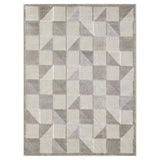 7' X 9' Gray Geometric Stain Resistant Indoor Outdoor Area Rug - Homeroots - Flyclothing LLC