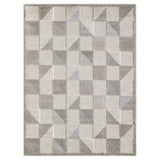 8' X 10' Gray Geometric Stain Resistant Indoor Outdoor Area Rug - Homeroots - Flyclothing LLC