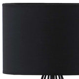 18” Asymmetric Black Cage Metal Table Lamp - Homeroots - Flyclothing LLC
