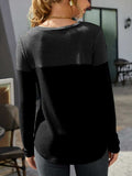 Round Neck Long Sleeve T-Shirt - Trendsi - Flyclothing LLC