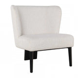 White Faux Leather Wingback Accent Chair - Homeroots - Flyclothing LLC