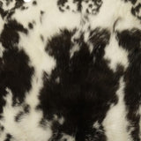 Set of Two 18" Black and White Rabbit Natural Fur Throw Pillow - Homeroots - Flyclothing LLC
