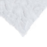 Set Of Two 18" White Rabbit Zippered Natural Fur Throw Pillows - Homeroots - Flyclothing LLC