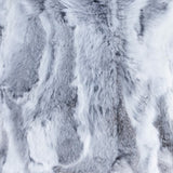 Set Of Two 18" Grey Rabbit Natural Fur Throw Pillows - Homeroots - Flyclothing LLC