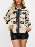 Floral Pattern Button-Down Cardigan - Trendsi - Flyclothing LLC