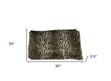 Ultra Soft Faux Fur Leopard Throw - Homeroots - Flyclothing LLC