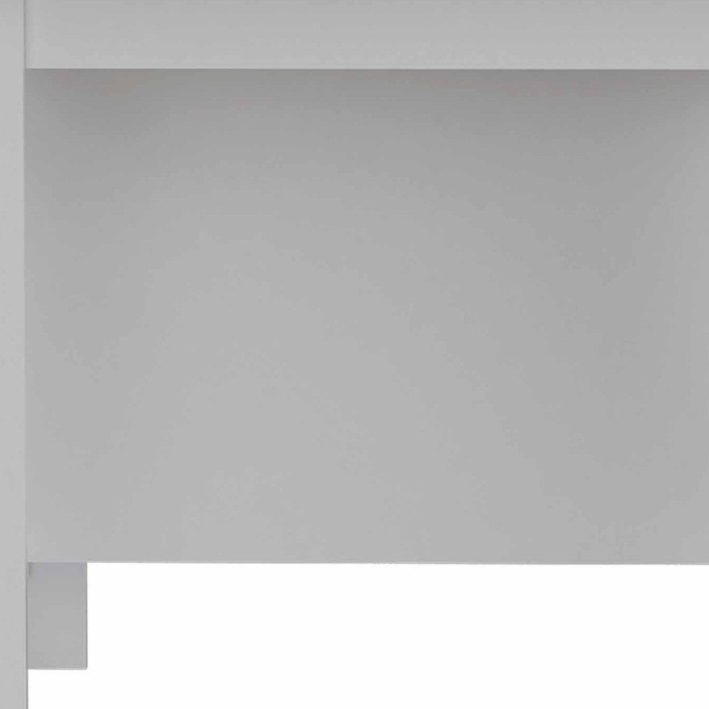 White and Brown 41" Kitchen Island With Storage - Homeroots - Flyclothing LLC