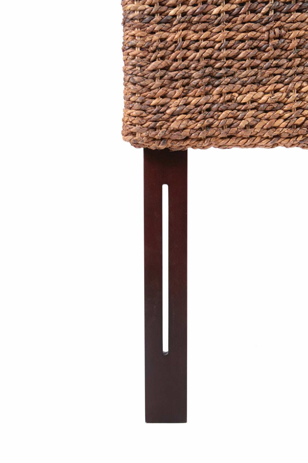 Brown Natural and Rustic Woven Banana Leaf Straight King Size Headboard - Homeroots - Flyclothing LLC